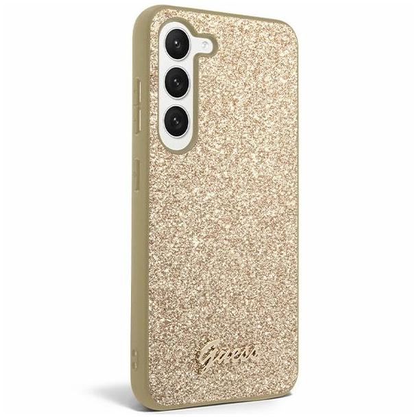 GUESS futerał do SAMSUNG S24 GUHCS24SHGGSHD (Glitter Script) złoty