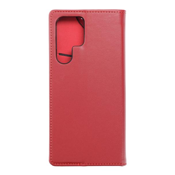 Etui z klapką na Samsung S22 ULTRA Smart Pro Book skórzane bordowe