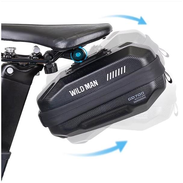 WILDMAN sakwa rowerowa pod siodełko na zamek 0,8L GD700 zielona