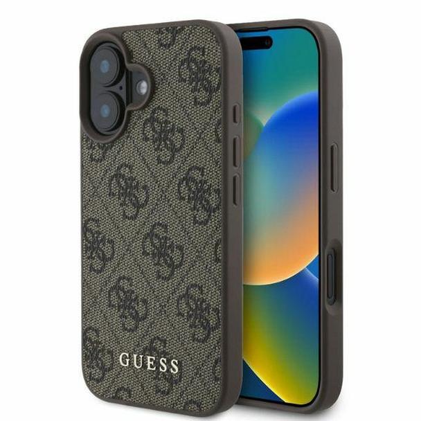 GUESS futerał do IPHONE 16 GUHCP16SG4GFBR (PU 4G Classic) brązowy