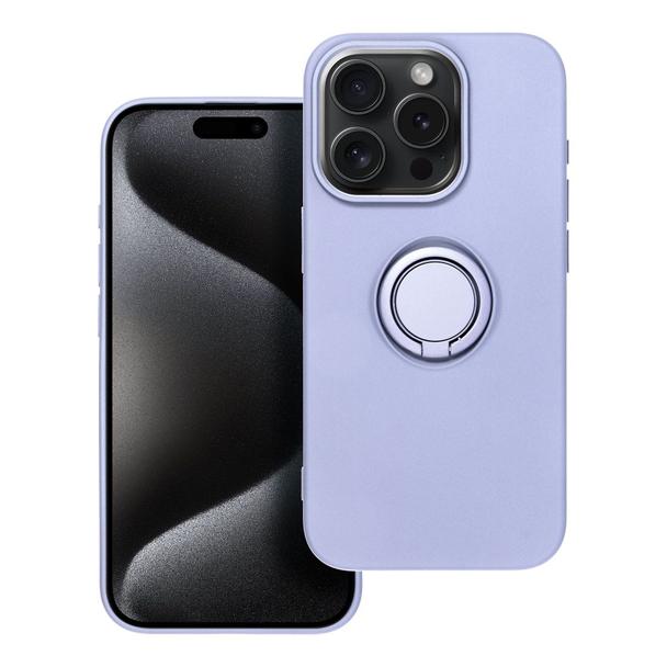 Futerał do iPhone 15 PRO Silicone Ring fioletowy