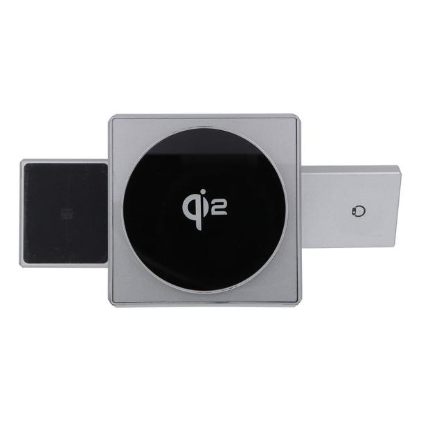 Ładowarka indukcyjna Forcell F-Energy 3w1 Rotation Cube Qi2 zgodna z MagSafe (F-06) srebrna 0INT
