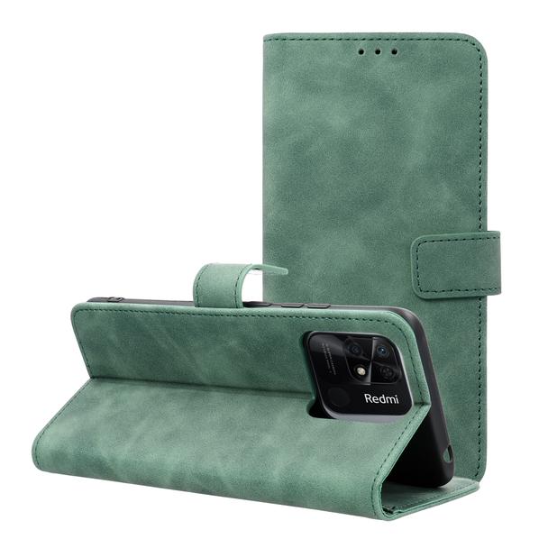 Etui z klapką na Xiaomi Redmi 10C Tender Book zielone