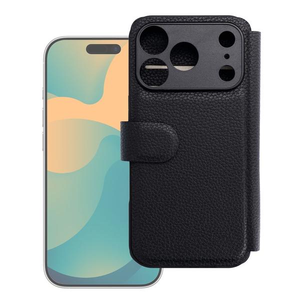 Etui z klapką na iPhone 17 / 18 Max Protect RFID czarne