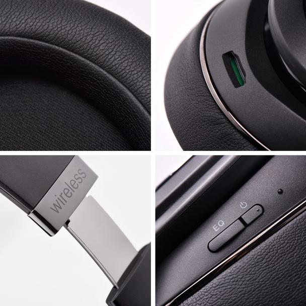 DOQAUS słuchawki bezprzewodowe bluetooth nagłowne VOGUE 9 2w1 czarne