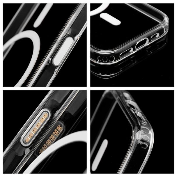 Futerał do Samsung S26 Clear Mag Cover Elite (STR / NIEŻÓŁKNĄCY) zgodny z MagSafe transparentny