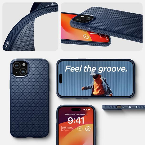 SPIGEN futerał LIQUID AIR do IPHONE 15 navy blue
