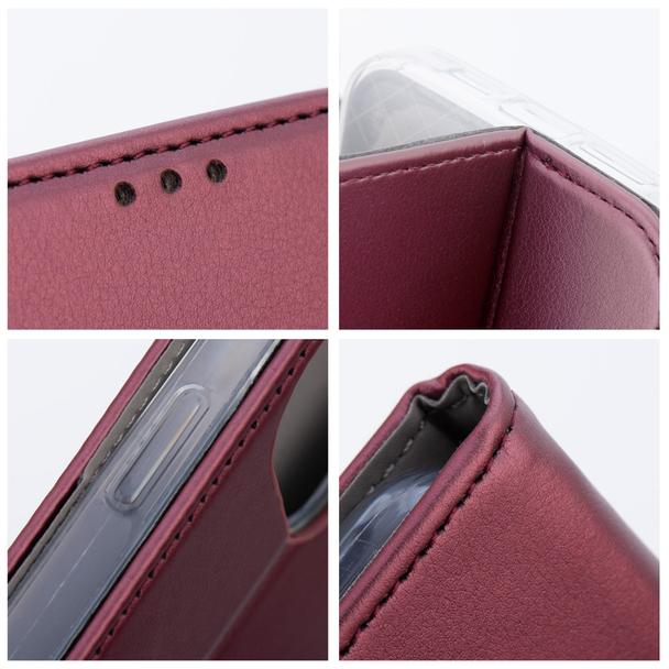 Etui z klapką na Xiaomi Redmi 17C Smart Magneto burgundowe