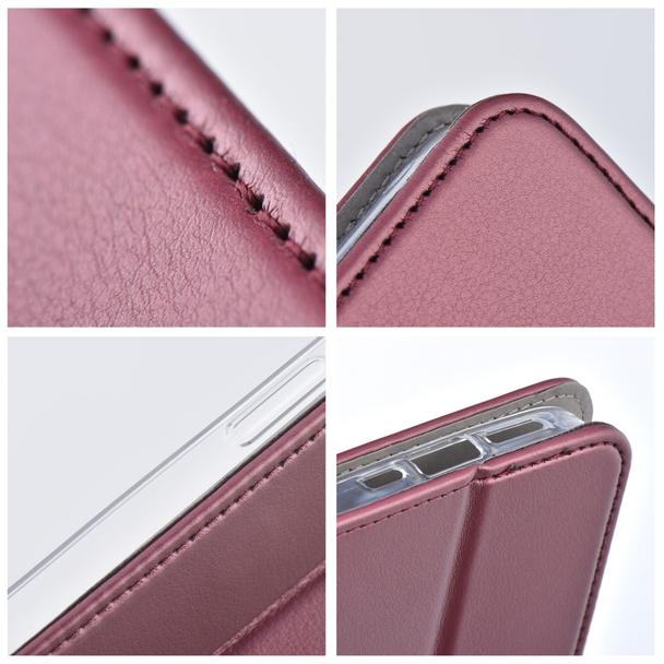 Etui z klapką na Xiaomi Redmi 17C Smart Magneto burgundowe