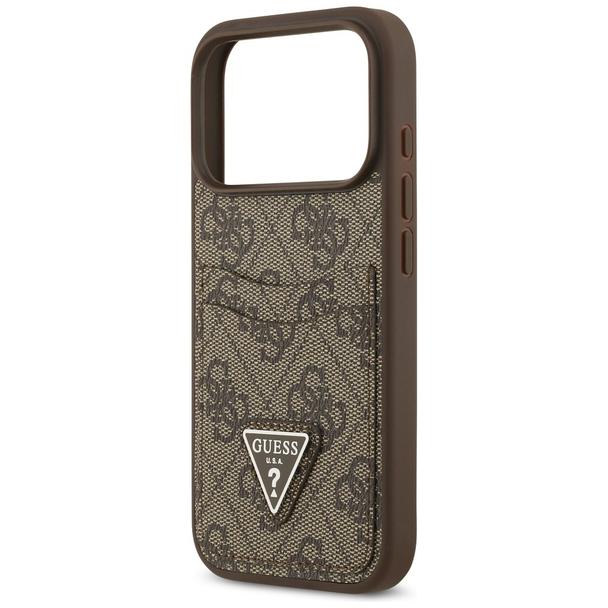 GUESS futerał do IPHONE 17 Pro GUHCP17LP4TPW (4G Double Card Triangle) złoty