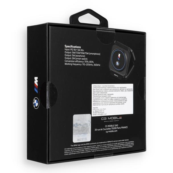 Ładowarka indukcyjna 3w1 BMW M Qi2 15W Print Logo niebieska