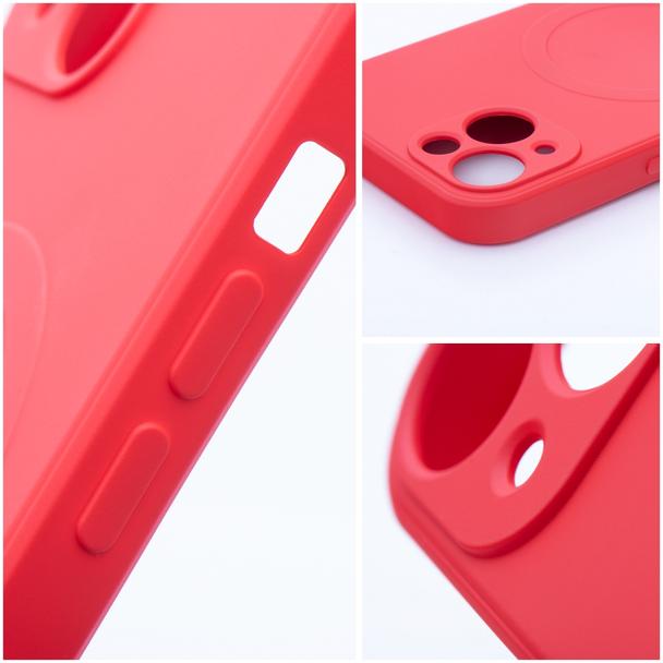 Etui na Samsung S26 FE Silicone Mag Cover zgodne z MagSafe (camera protection) czerwone