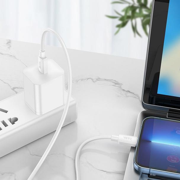 Kabel USB C do Lightning Hoco PD 2,4A 20W 1 m X96 biały