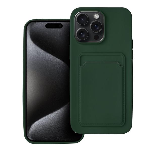 Futerał do iPhone 15 PRO MAX Card Case zielony