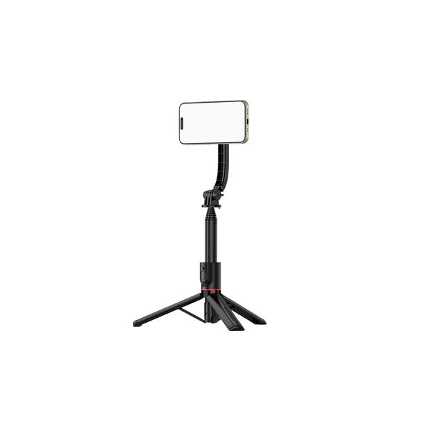 Uchwyt selfie z pilotem bezprzewodowym tripod kompatybilny z MagSafe L20 czarny