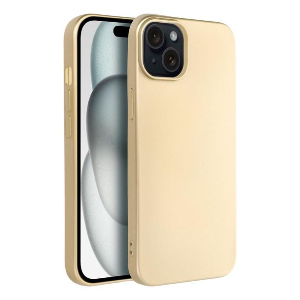 Futerał do iPhone 15 PLUS Metallic złoty