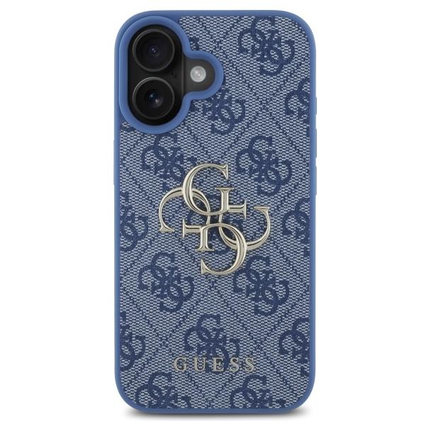 GUESS futerał do IPHONE 16 GUHCP16S4GMGBL (4G PU Big Logo) niebieski