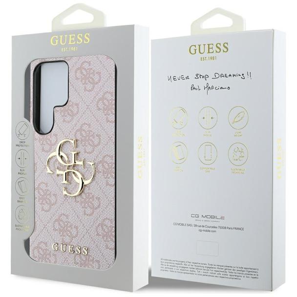 GUESS futerał do SAMSUNG S25 Ultra GUHCS25L4GMGPI (4G PU Big Logo) różowy