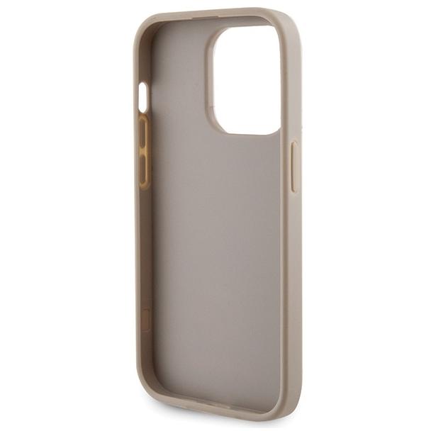 GUESS futerał do IPHONE 15 Pro GUHCP15LPS4DGPD (Strass Metal Logo) złoty