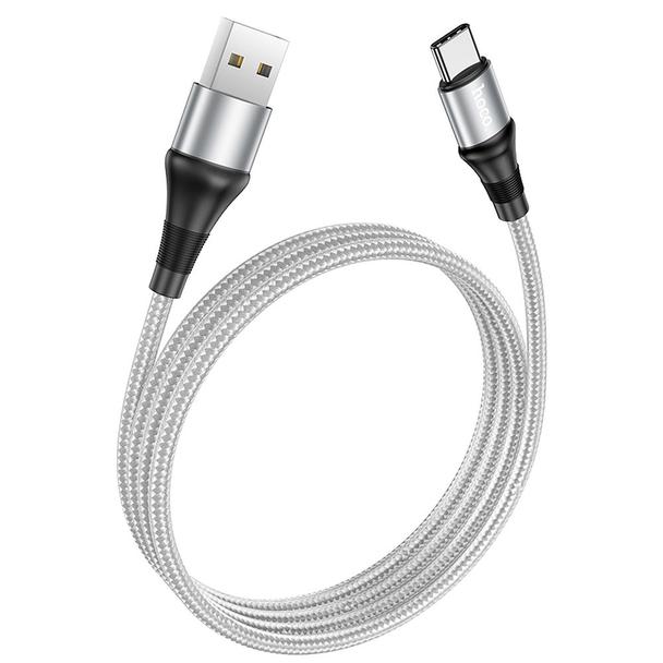 Kabel USB A do USB C Hoco 3A 1 m X50 szary