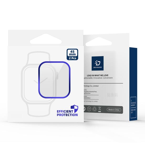 DUX DUCIS protektor PMMA z ramką do Apple Watch 10 42 mm czarne