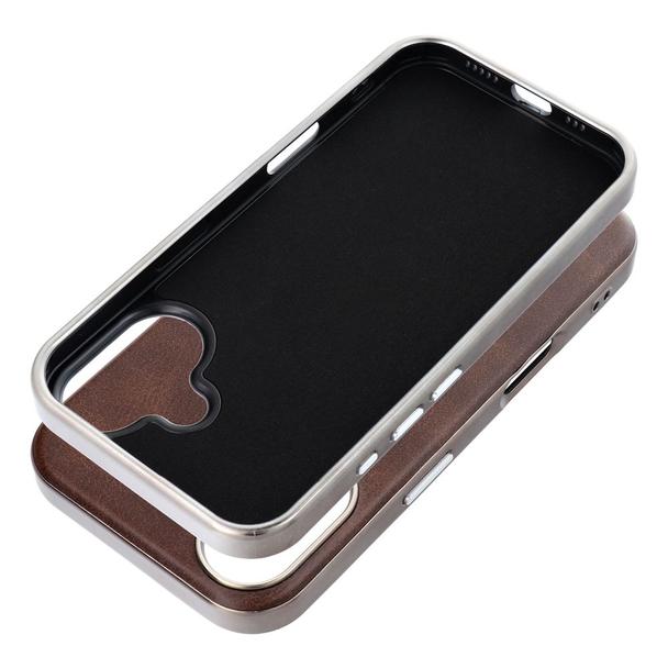 Futerał do iPhone 16 Gentleman Mag Cover zgodny z MagSafe brązowy