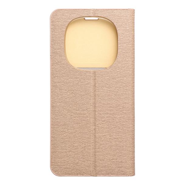 Etui z klapką na Xiaomi Redmi NOTE 14 PRO 4G Luna Book Gold złote