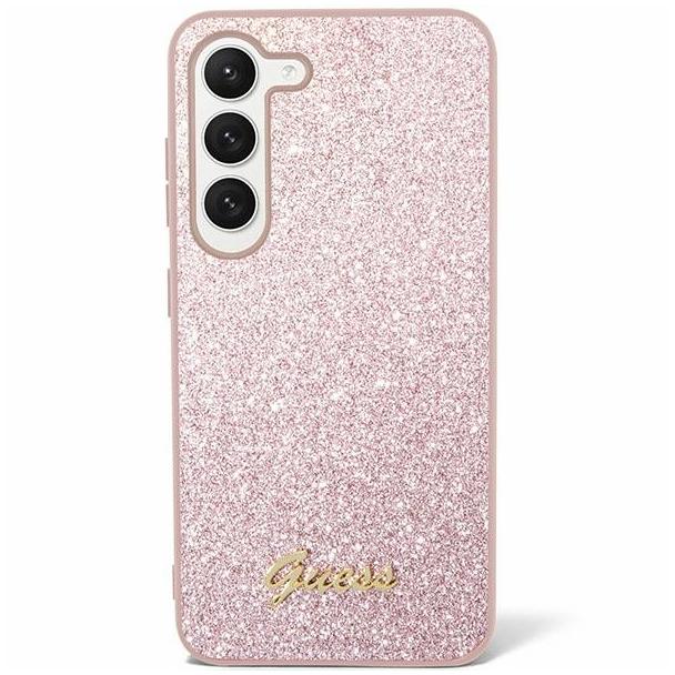 GUESS futerał do SAMSUNG S24 GUHCS24SHGGSHP (Glitter Script) różowy