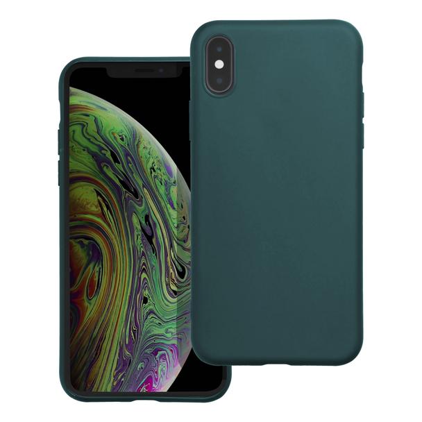 Futerał MATT do iPhone X / XS ciemnozielony
