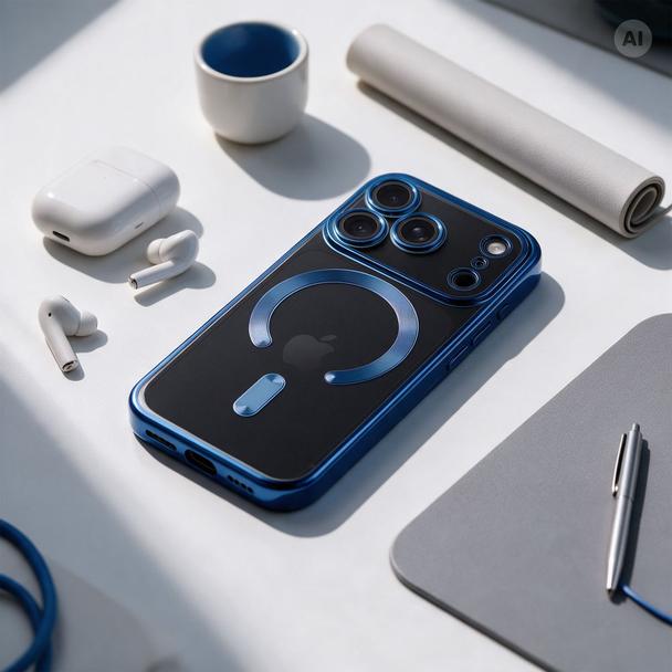 Etui na iPhone 18 Pro / 17 Pro Electro Mag Cover zgodne z MagSafe granatowe