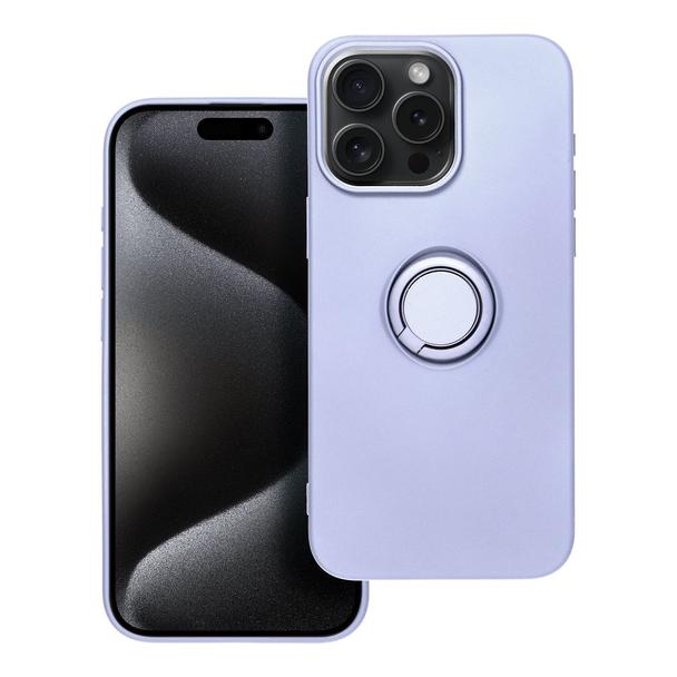 Futerał do iPhone 15 PRO MAX Silicone Ring fioletowy