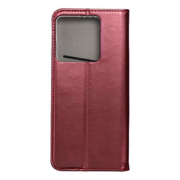 Etui z klapką na Xiaomi Redmi NOTE 13 PRO 5G Smart Magneto burgundowe