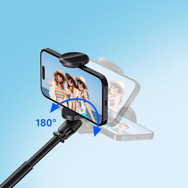 Selfie stick Forcell F-Grip F170XL tripod automatyczny z pilotem bezprzewodowym czarny