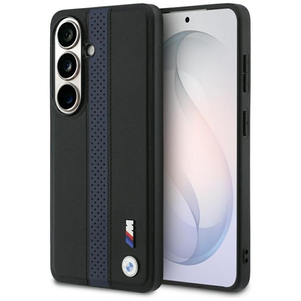 BMW futerał do SAMSUNG S26 kompatybilny z MagSafe BMHMS26S25PCPSKB (Perforated Stripe Logo) niebieski