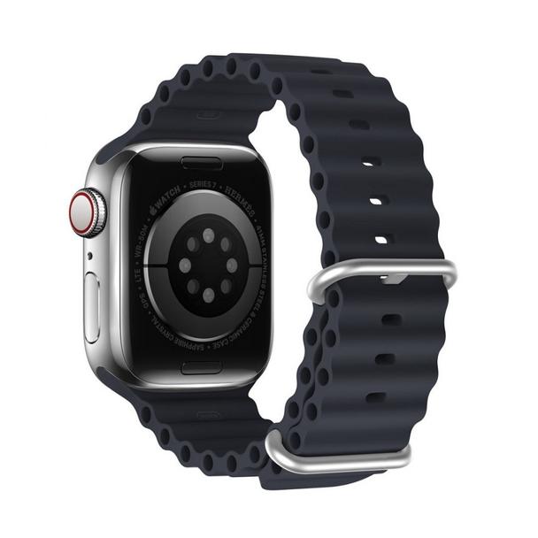 DUX DUCIS pasek OCEAN WAVE silikonowy do Apple Watch 42 / 44 / 45 mm grafitowy