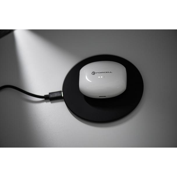 Słuchawki bezprzewodowe douszne Forcell F-Audio TWS Clear Sound białe
