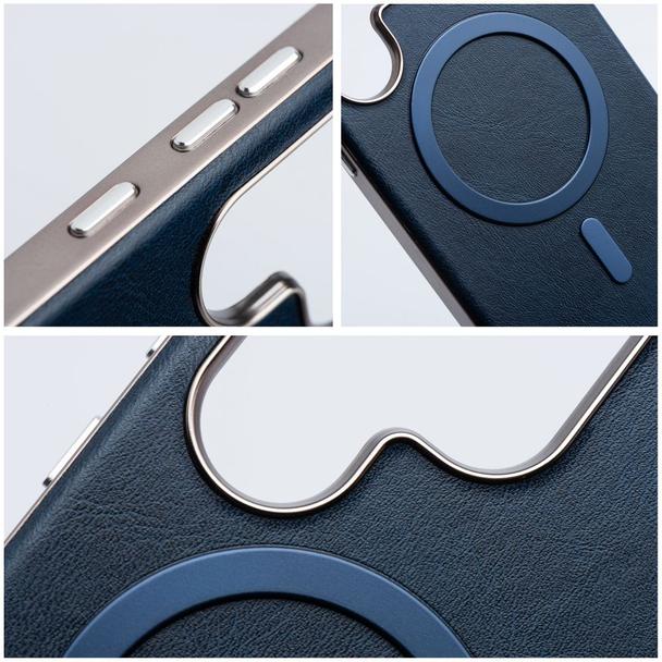 Futerał do Samsung S25 FE Gentleman Mag Cover zgodny z MagSafe granatowy