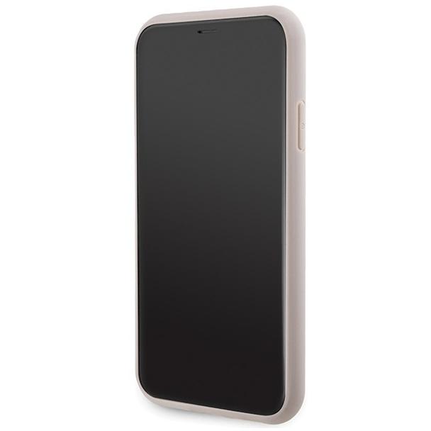 GUESS futerał do IPHONE 11 kompatybliny z MagSafe GUHMN61G4GFRP (4G Ring classic logo) różowy