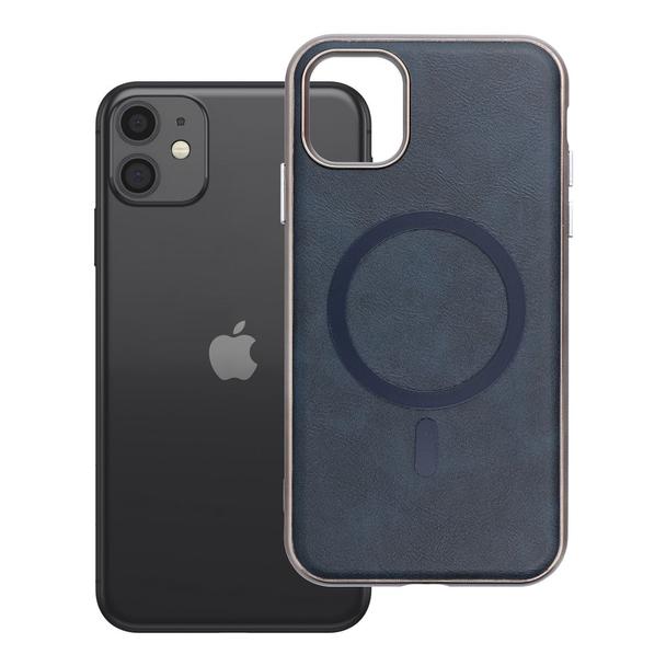 Etui na iPhone 11 Gentleman Mag Cover zgodne z MagSafe granatowe