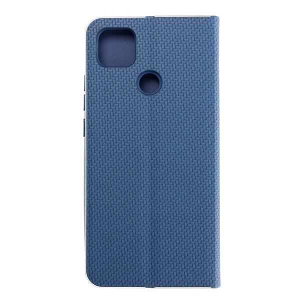 Etui z klapką na Xiaomi Redmi 9C / 9C Luna Book Carbon niebieskie