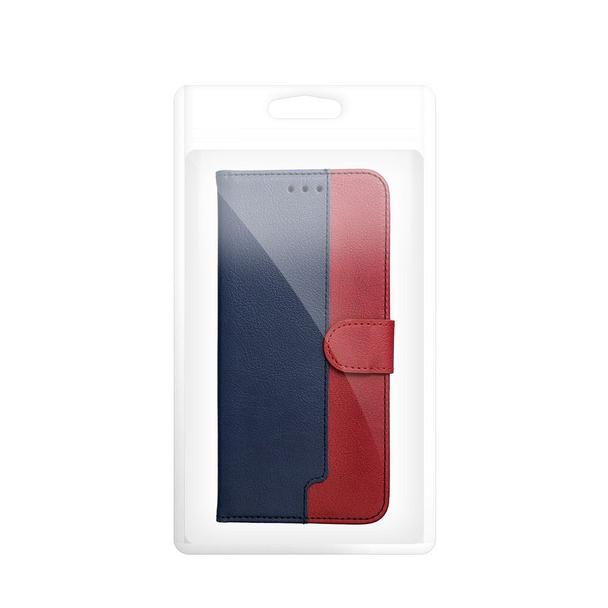 Etui z klapką na Motorola G17 POWER Split Book granatowo-czerwone