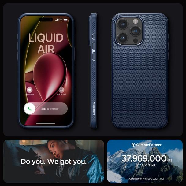 SPIGEN futerał LIQUID AIR do IPHONE 15 Pro navy blue