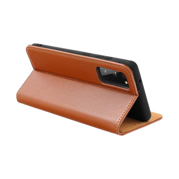 Etui z klapką na Xiaomi Redmi 17C Smart Pro Book skórzane brązowy