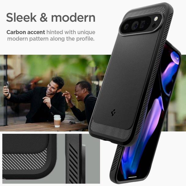 SPIGEN futerał RUGGED ARMOR do GOOGLE Pixel 9 Pro XL matte black
