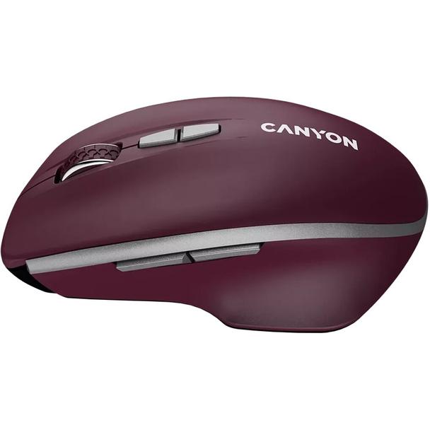 Myszka bezprzewodowa  BT 1600 dpi CANYON MW-21 czerwona
