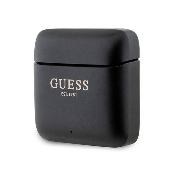 GUESS słuchawki bezprzewodowe bluetooth TWS + stacja dokująca GUTWSSU20ALEGK (Printed Logo) czarne
