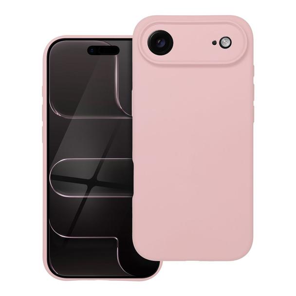 Futerał do iPhone 17 AIR Silicone 2mm pudrowy róż