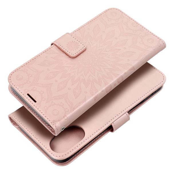 Etui z klapką na iPhone 16 PLUS Mezzo Book mandala złoto-różowe