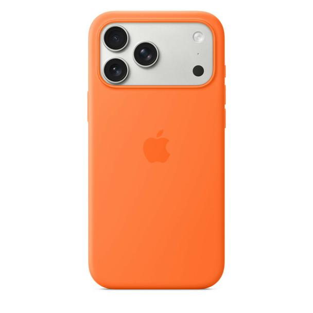 iPhone 17 Pro Max Silicone Case with MagSafe – Orange 0INT