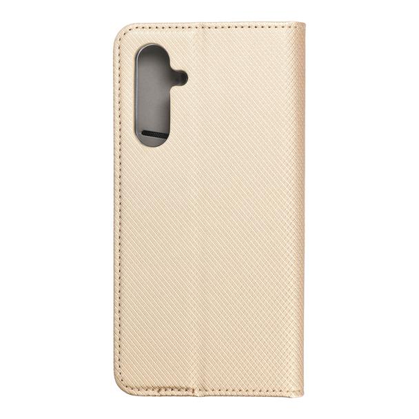 Etui z klapką na Samsung A54 5G Smart Case Book złote